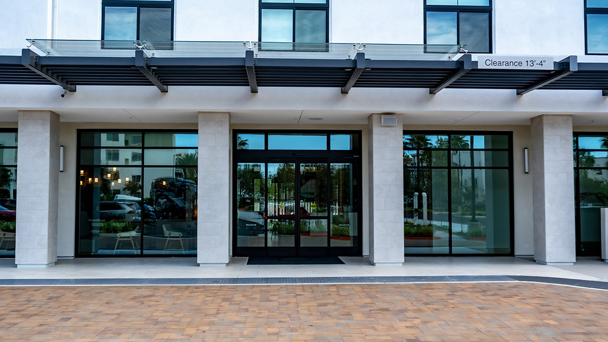 Commercial window installation in San Diego